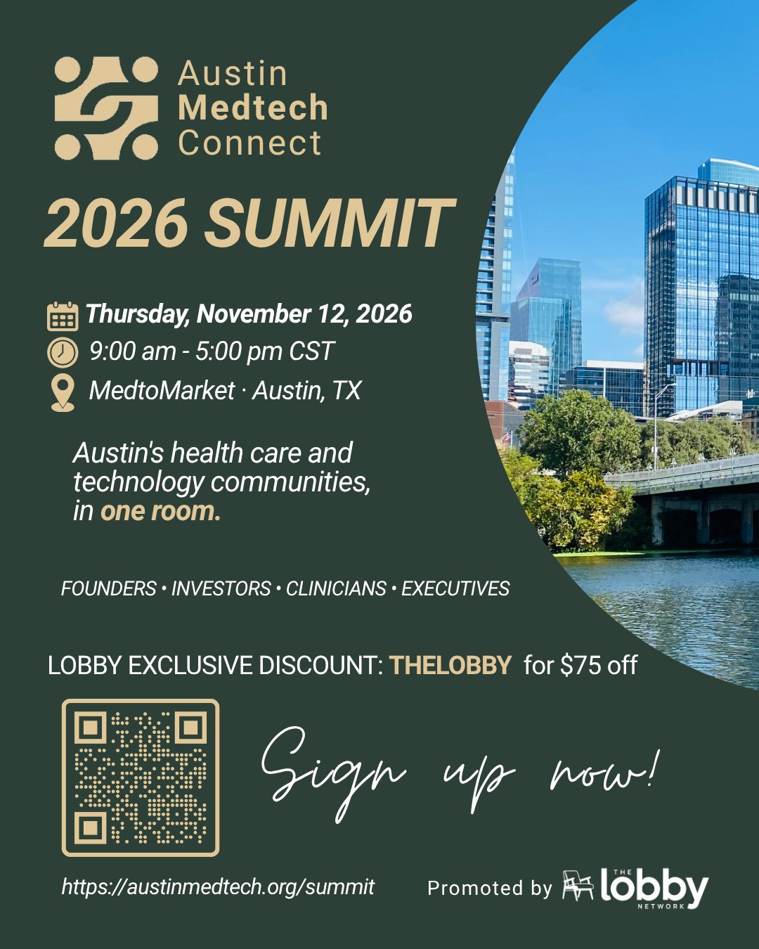 Austin MedTech Connect 2026 Summit flyer