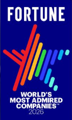 Fortune 2026 World’s Most Admired Companies badge