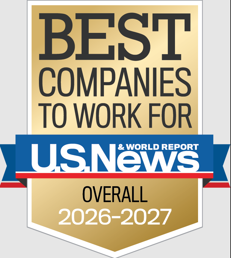 U.S. News & World Report Best Company to Work For 2026-2027 badge
